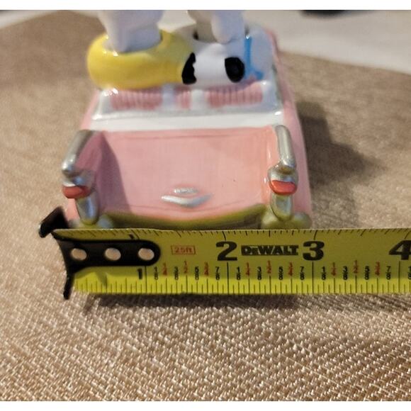 VTG Clay Art Cows in Pink Convertible Salt & Pepper Shakers Moo License Plate - Picture 12 of 12